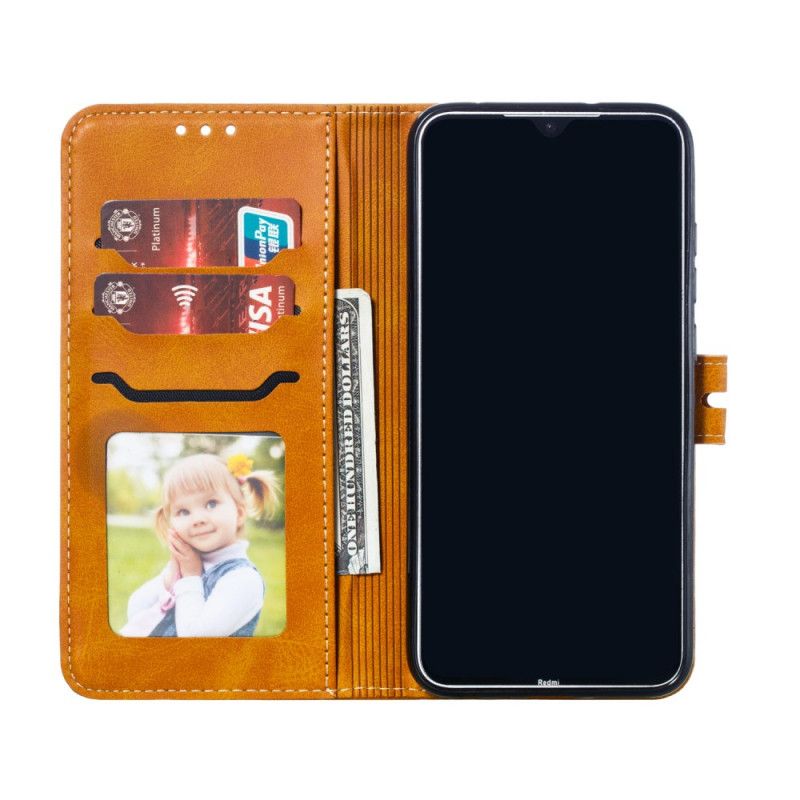 Flip Cover Læder Xiaomi Redmi Note 8 Sort Killing