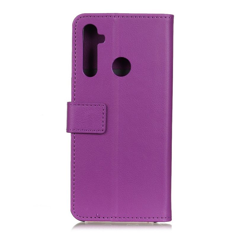 Flip Cover Læder Xiaomi Redmi Note 8 Sort Retro Kunstlæder Original