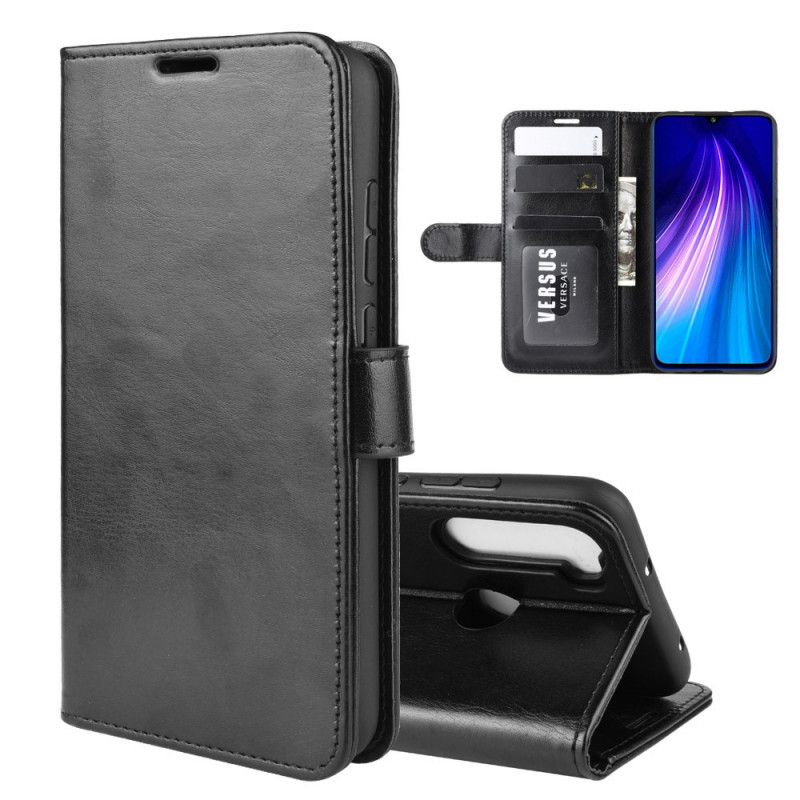 Flip Cover Læder Xiaomi Redmi Note 8 Sort Ultra Kunstlæder