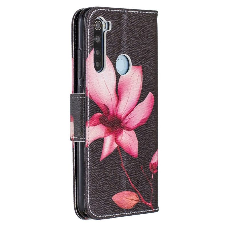 Flip Cover Xiaomi Redmi Note 8 Lyserød Blomst