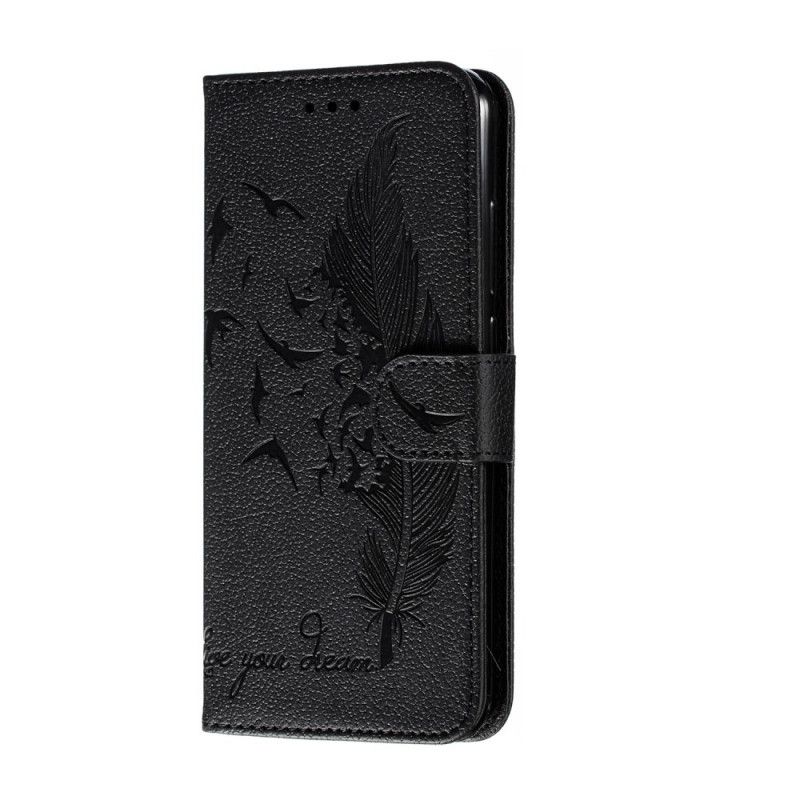 Flip Cover Xiaomi Redmi Note 8 Sort Mobilcover Leve Dit Drømmeimitationslæder