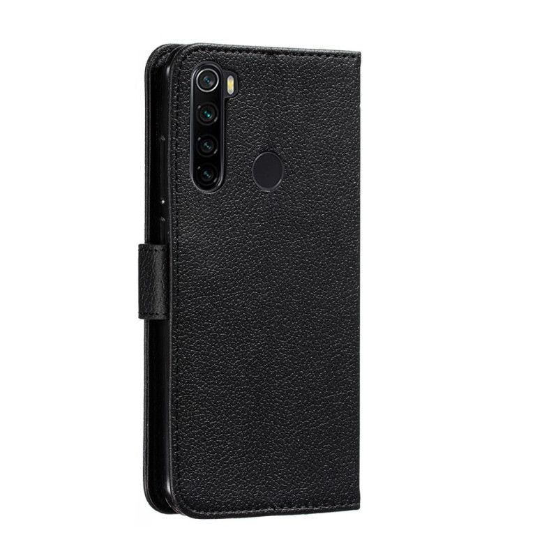 Flip Cover Xiaomi Redmi Note 8 Sort Mobilcover Leve Dit Drømmeimitationslæder