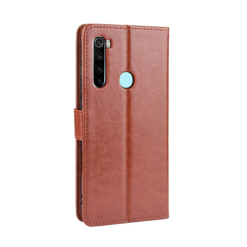 Flip Cover Xiaomi Redmi Note 8 Sort Prangende Kunstlæder