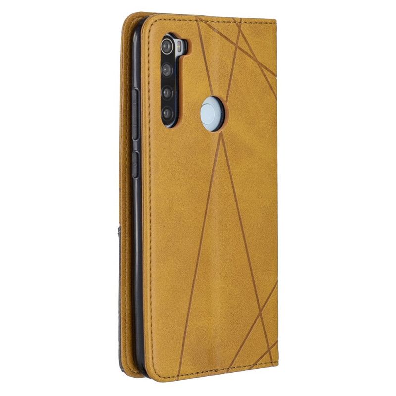 Læder Cover Xiaomi Redmi Note 8 Sort Kunstnerstil