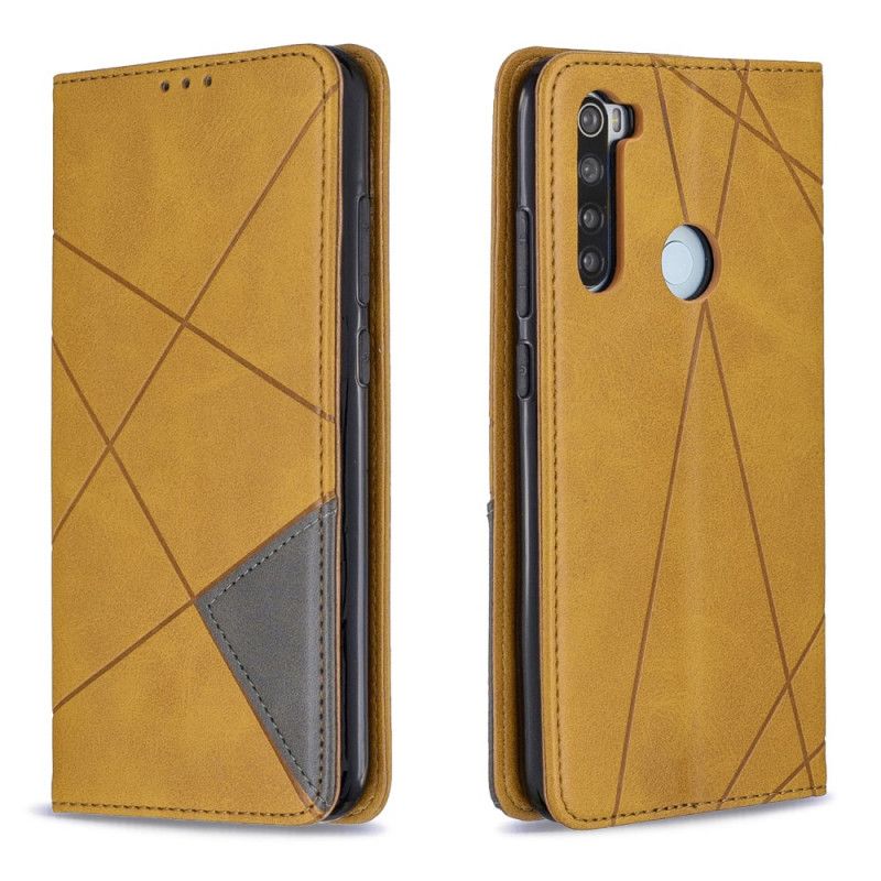 Læder Cover Xiaomi Redmi Note 8 Sort Kunstnerstil