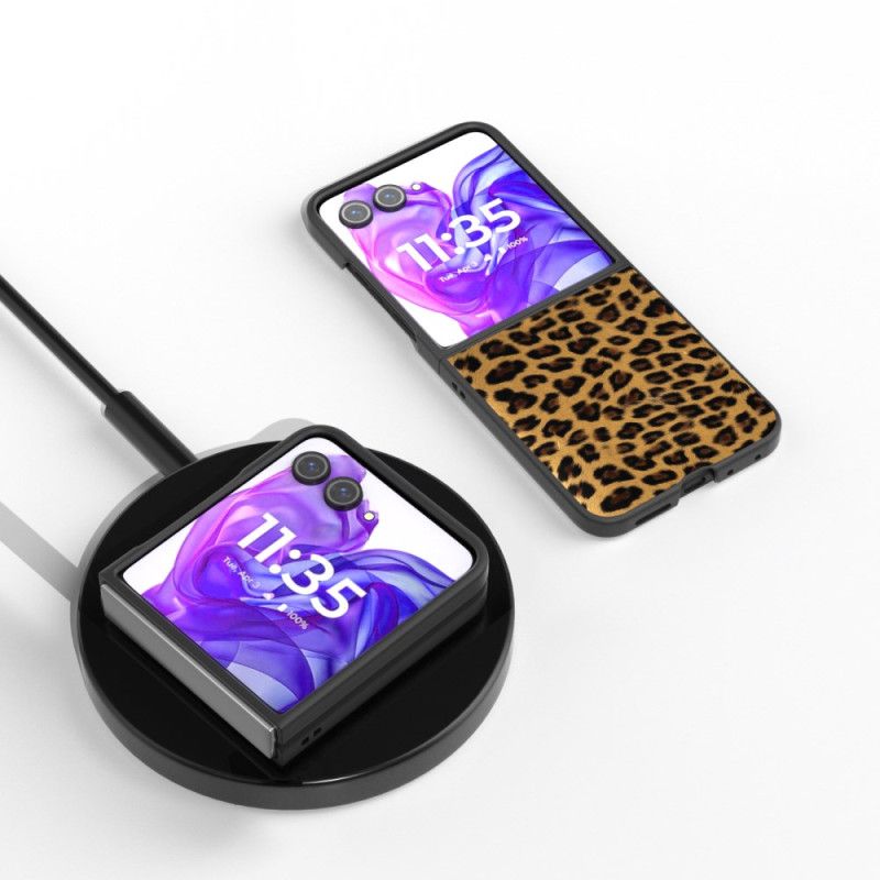 Cover Motorola Razr 50 Ultra Leopardmønster