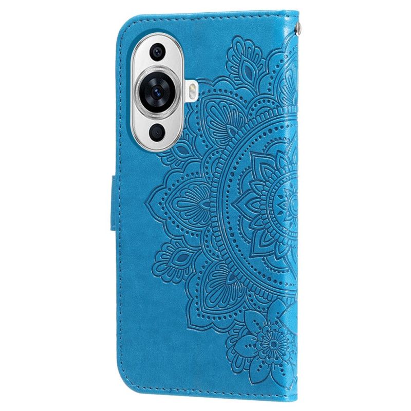 Flip Cover Huawei Nova 11 Pro Blomstertryksrem