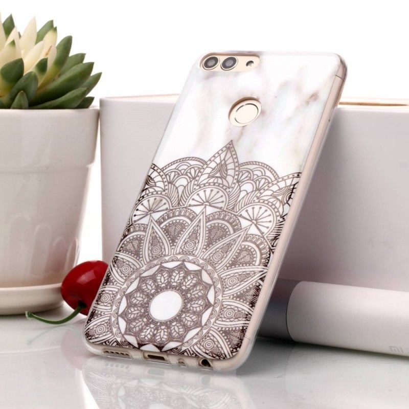 Cover for Huawei P Smart Marmoreret Mandala