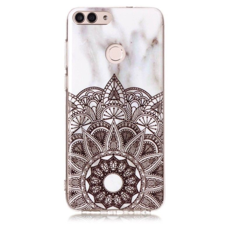 Cover for Huawei P Smart Marmoreret Mandala