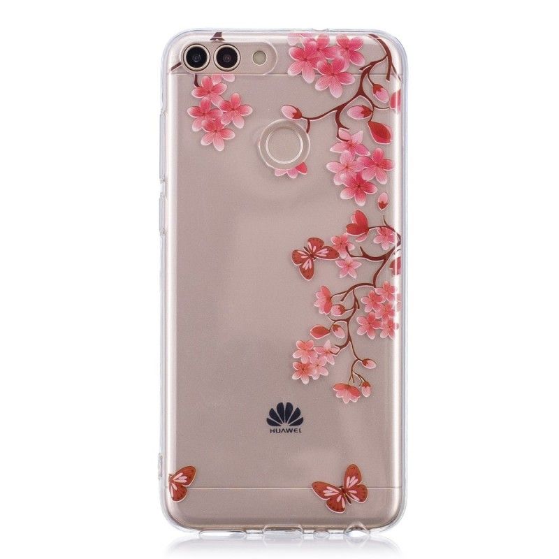 Cover Huawei P Smart Gennemsigtigt Blomstrende Træ Original