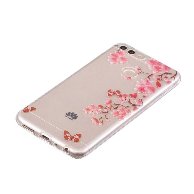 Cover Huawei P Smart Gennemsigtigt Blomstrende Træ Original