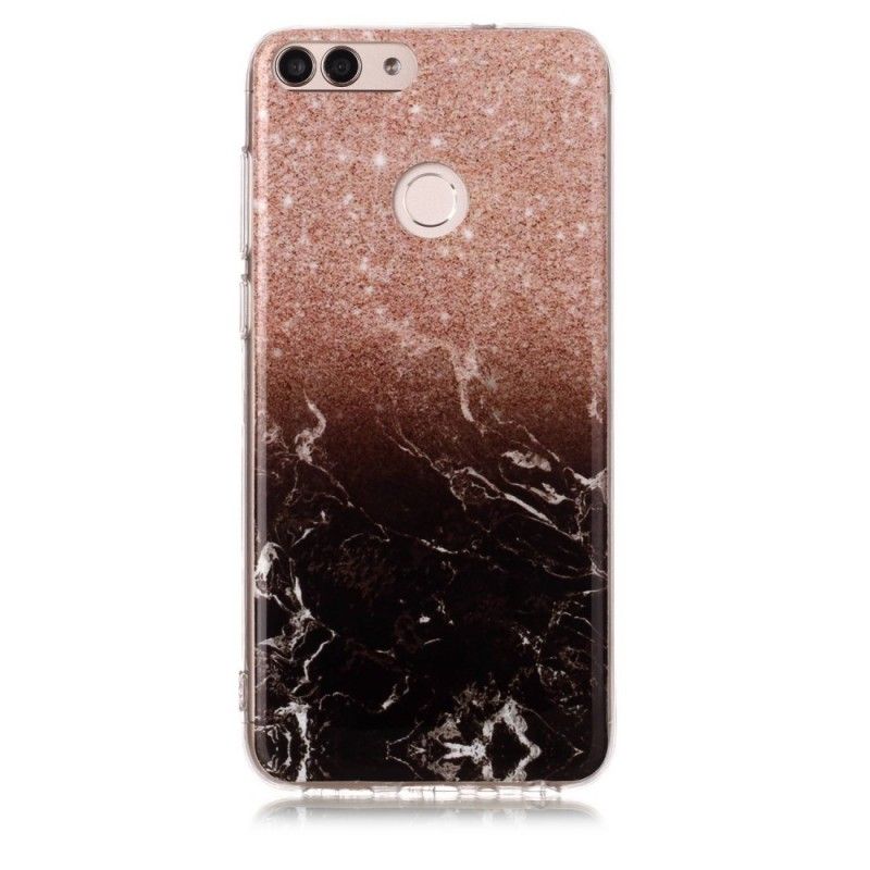 Cover Huawei P Smart Sort Marmorglitter Original