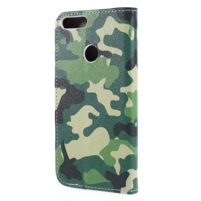 Flip Cover Huawei P Smart Mobilcover Militær Camouflage