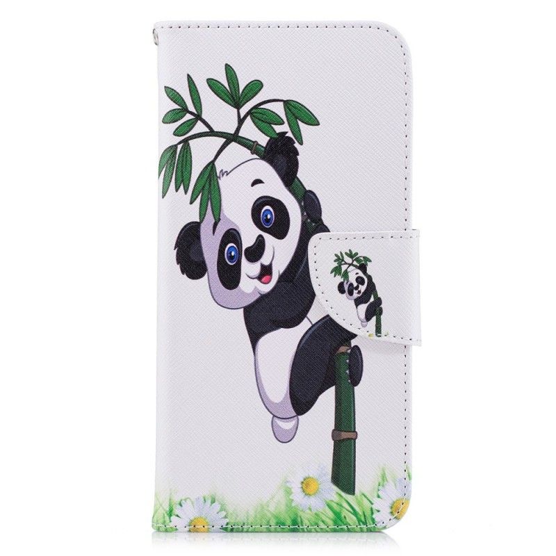 Flip Cover Huawei P Smart Panda På Bambus