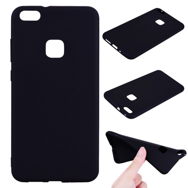 Cover Huawei P10 Lite Sort Mat Silikone