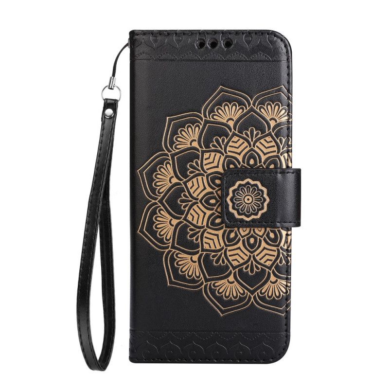 Flip Cover Læder Huawei P10 Lite Brun Chic Mandala Beskyttelse