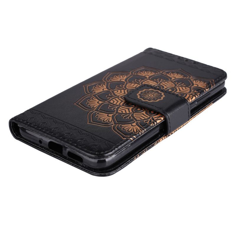 Flip Cover Læder Huawei P10 Lite Brun Chic Mandala Beskyttelse