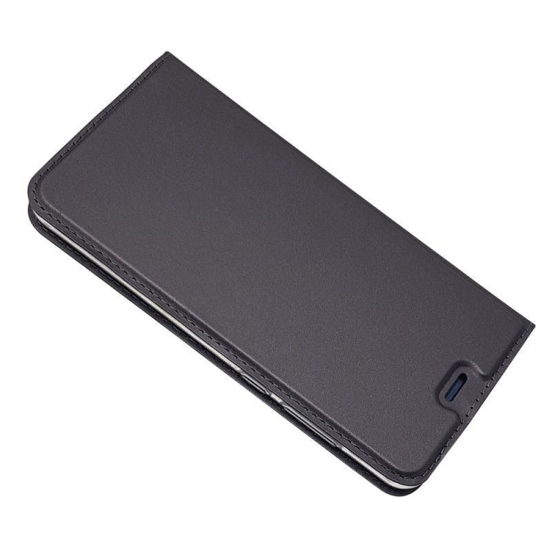 Læder Cover Huawei P10 Lite Sort Mobilcover Magnetisk Lås