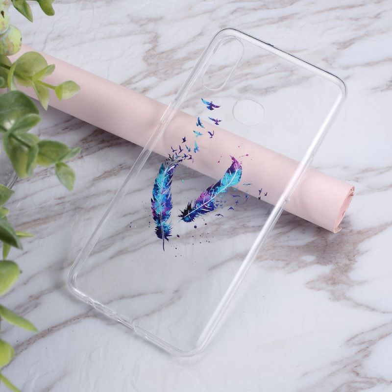 Cover Samsung Galaxy A10s Gennemsigtige Fjer