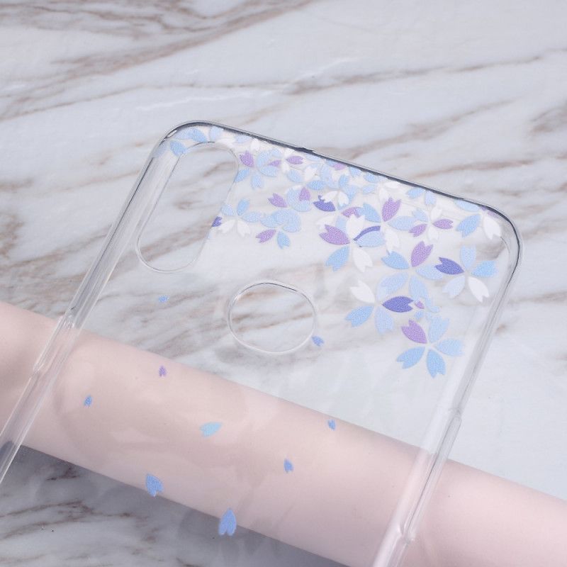 Cover Samsung Galaxy A10s Gennemsigtige Sommerfugle Og Blomster Beskyttelse