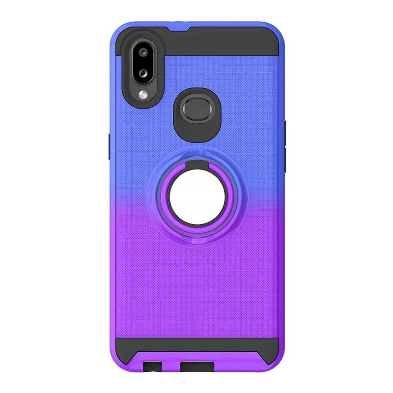 Cover Samsung Galaxy A10s Hvid Med Gradient Ring