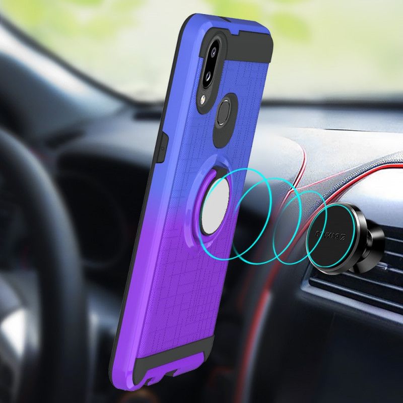 Cover Samsung Galaxy A10s Hvid Med Gradient Ring