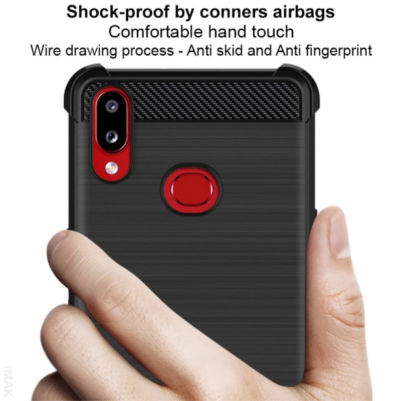 Cover Samsung Galaxy A10s Imak Vega Serie Børstet Kulfiber Original