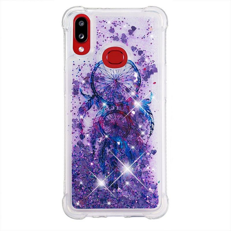 Cover Samsung Galaxy A10s Lilla Glitter Dreamcatcher