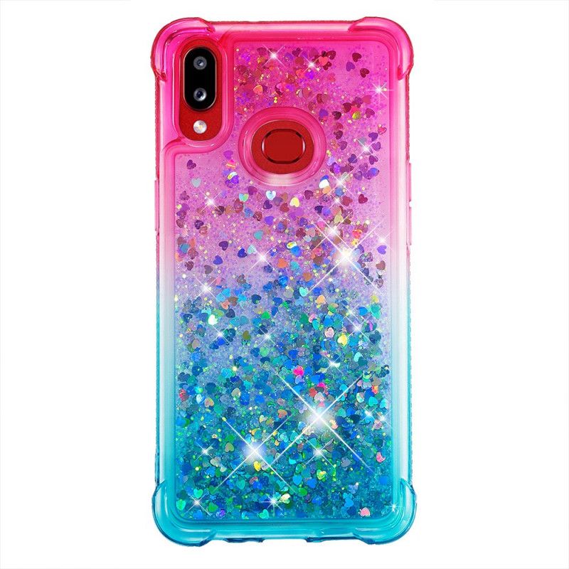 Cover Samsung Galaxy A10s Magenta Farvet Glitter