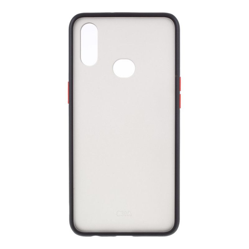 Cover Samsung Galaxy A10s Sort Hybrid Silikonkanter