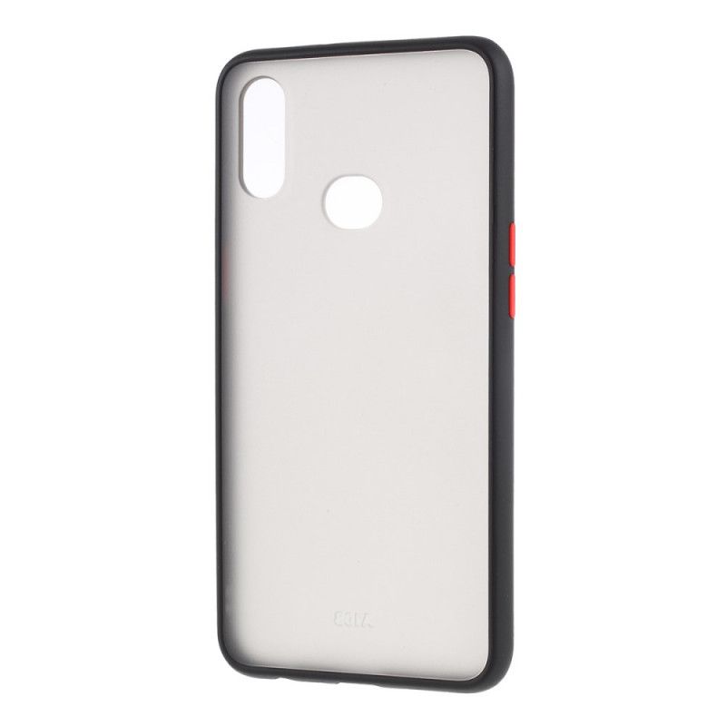 Cover Samsung Galaxy A10s Sort Hybrid Silikonkanter