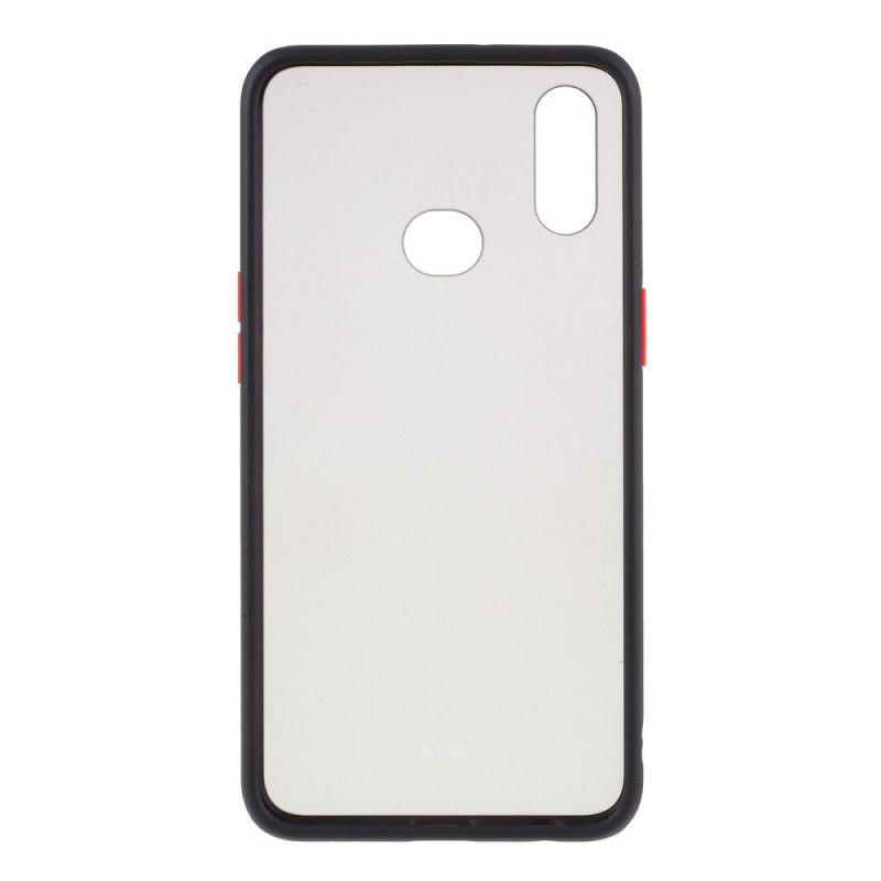 Cover Samsung Galaxy A10s Sort Hybrid Silikonkanter