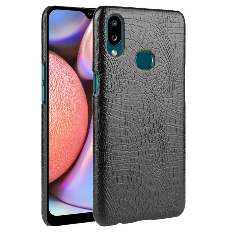 Cover Samsung Galaxy A10s Sort Krokodillehudeffekt