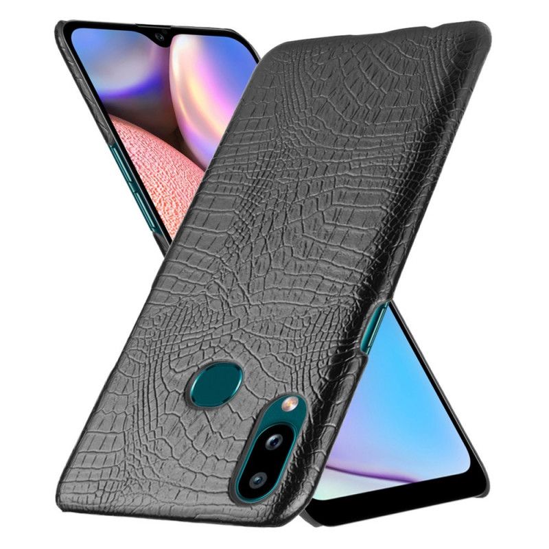 Cover Samsung Galaxy A10s Sort Krokodillehudeffekt