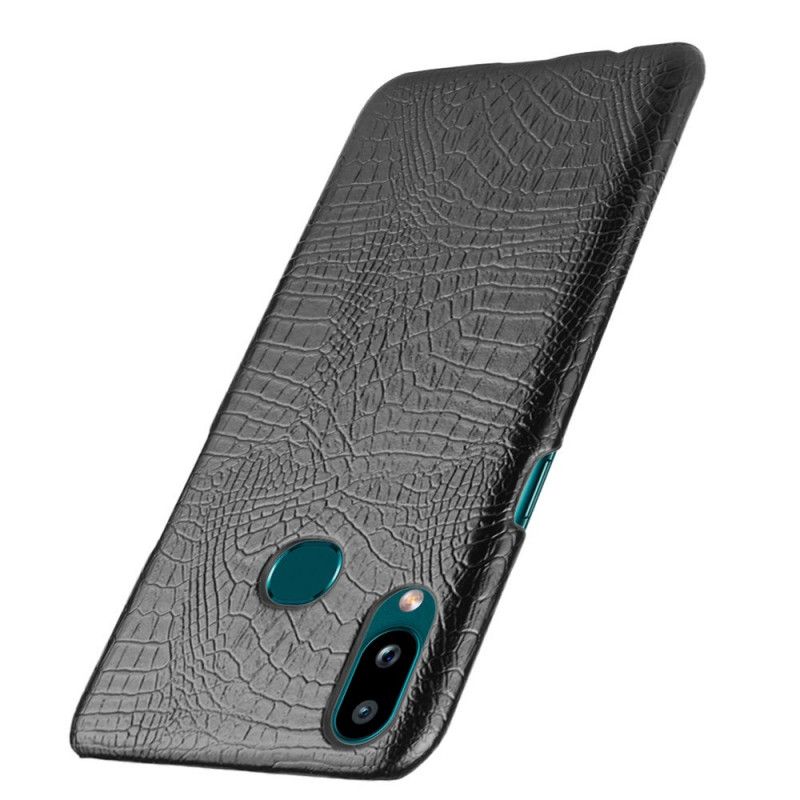 Cover Samsung Galaxy A10s Sort Krokodillehudeffekt