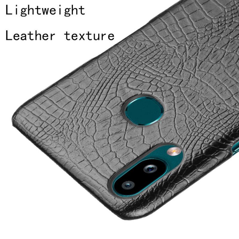 Cover Samsung Galaxy A10s Sort Krokodillehudeffekt