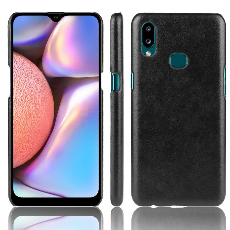 Cover Samsung Galaxy A10s Sort Læderstil Original