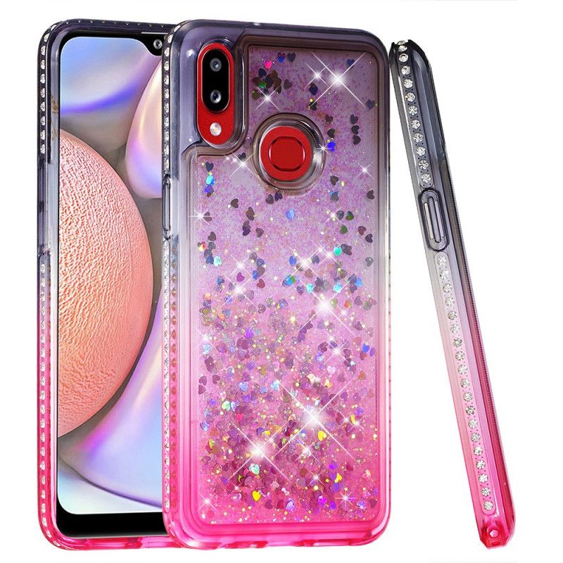 Cover Samsung Galaxy A10s Sort Pailletter Og Diamanter