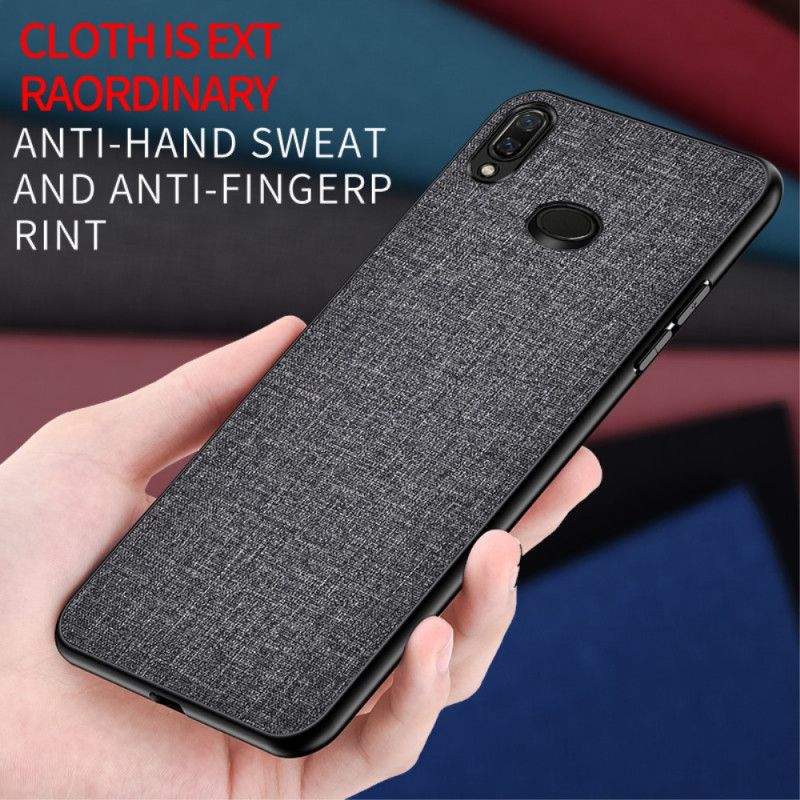 Cover Samsung Galaxy A10s Sort Stoftekstur