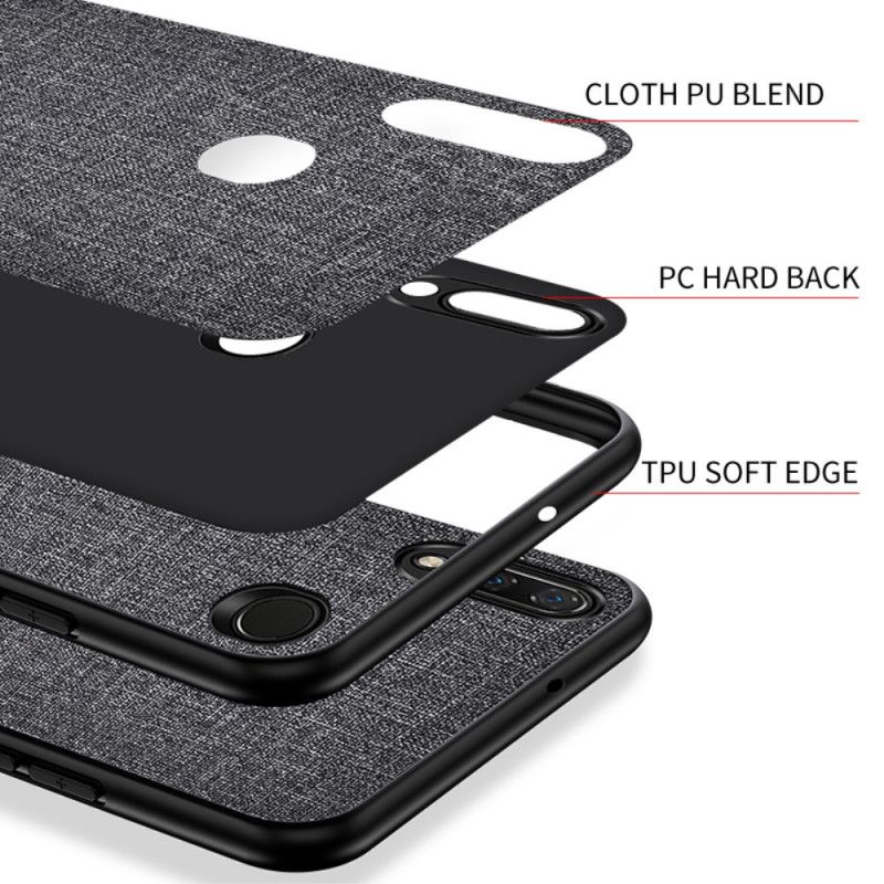 Cover Samsung Galaxy A10s Sort Stoftekstur