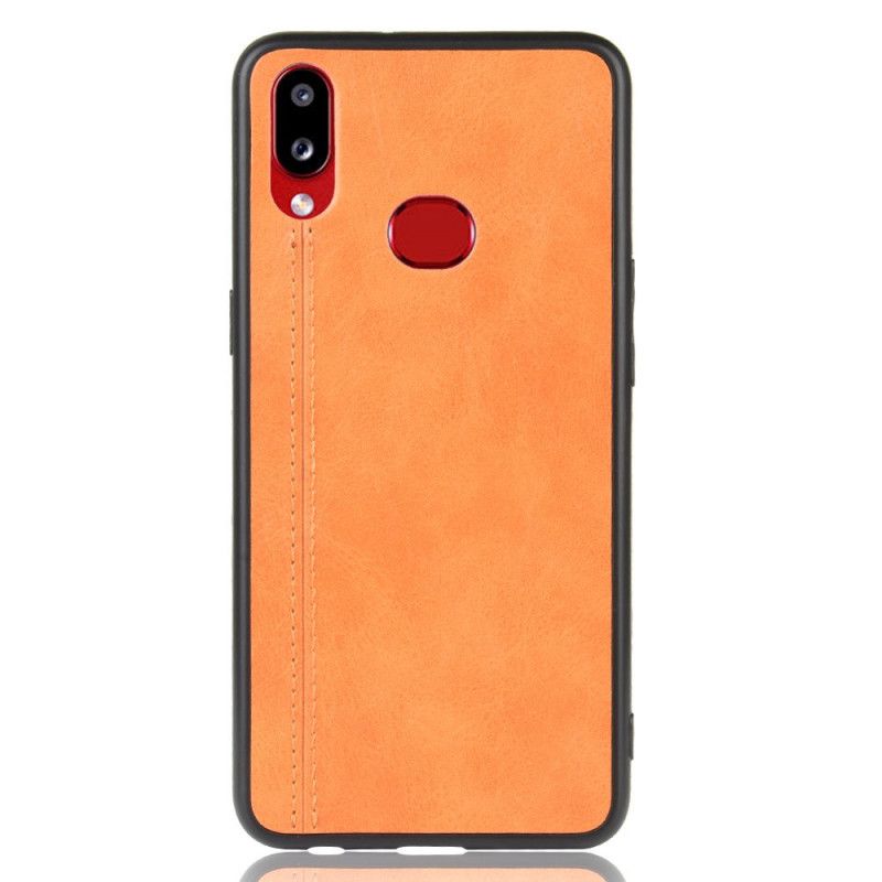 Cover Samsung Galaxy A10s Sort Syet Lædereffekt