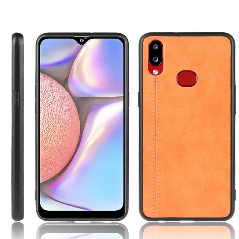 Cover Samsung Galaxy A10s Sort Syet Lædereffekt