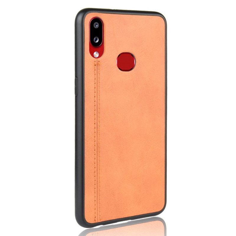 Cover Samsung Galaxy A10s Sort Syet Lædereffekt