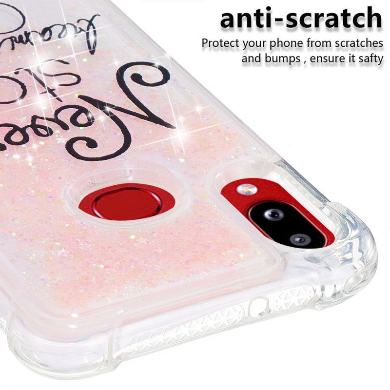 Cover Samsung Galaxy A10s Stop Aldrig Med At Drømme Om Glitter Original