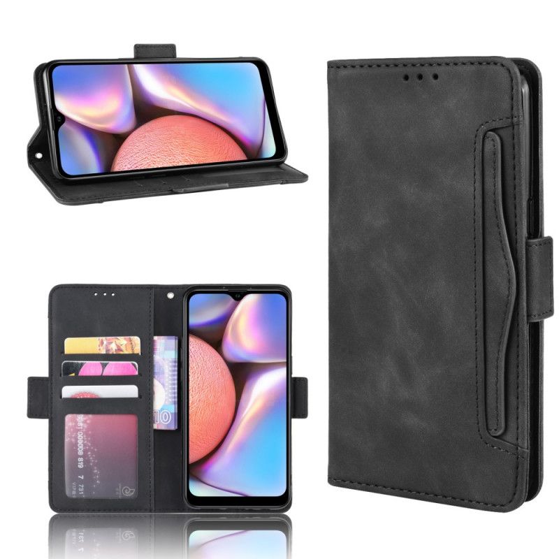 Flip Cover Læder for Samsung Galaxy A10s Sort Førsteklasses Multikort