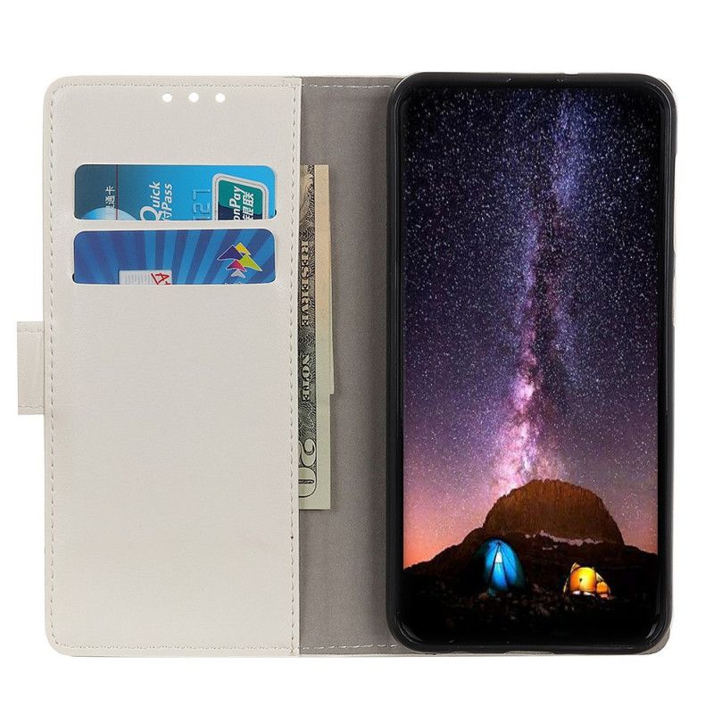 Flip Cover Læder Samsung Galaxy A10s Familie Af Ugler