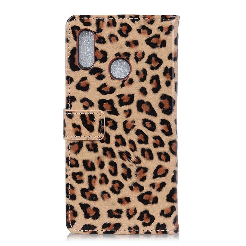 Flip Cover Læder Samsung Galaxy A10s Leopard