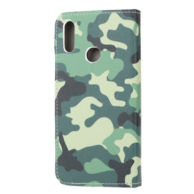 Flip Cover Læder Samsung Galaxy A10s Militær Camouflage