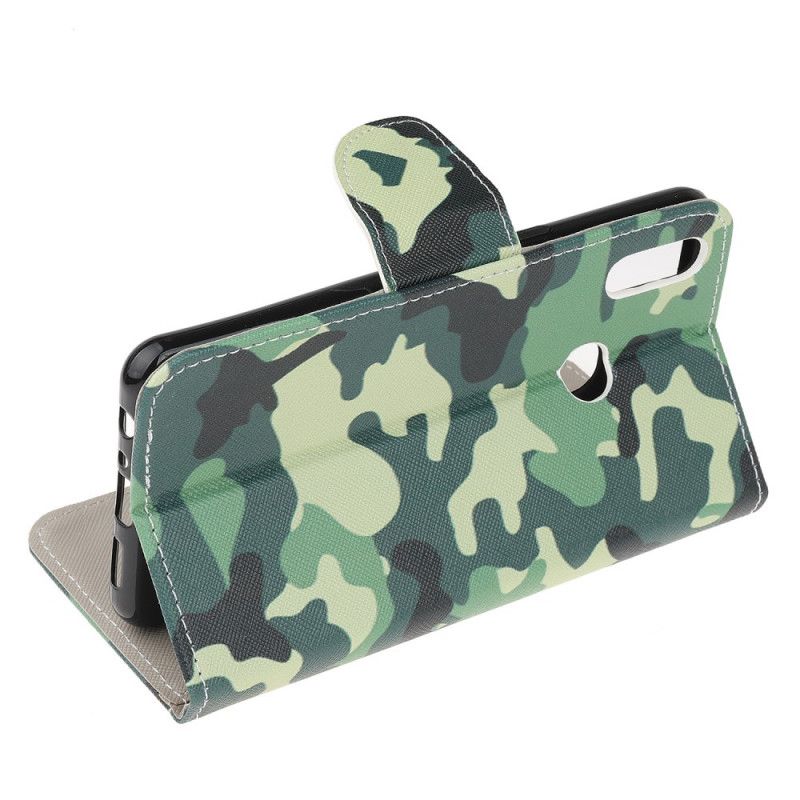 Flip Cover Læder Samsung Galaxy A10s Militær Camouflage