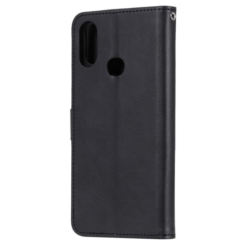 Flip Cover Læder Samsung Galaxy A10s Sort Aftagelig Skal Og Rem Original